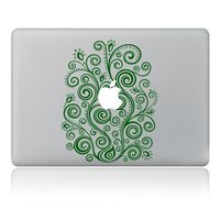 Decorative Laptop Decal - Lee's Collection Flower Element Series Removable Vinyl Sticker Bubble-free self-adhesive Skin for Apple MacBook Air / MacBook Pro