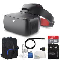 DJI Goggles FPV Headset (Racing Edition) Bundle with Soft Padded Backpack