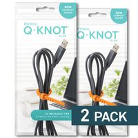 UT Wire UTW-QP24-02-2PK UTW-QP24-02 Reusable Cable Ties, 2 Pack, Q Knot Plus