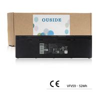 Ouside VFV59 Laptop Battery OEM Compatible with Dell Latitude E7240 E7250Series Notebook GVD76 WD52H F3G33 HJ8KP W57CV 451-BBFX 451-BBFW Battery Replacement [7.4V 52Wh/4Cell]