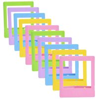 Sunmns 10 Pieces Colorful Photo Picture Frames for Fujifilm Instax Square SQ6, SQ10 and SQ20 Instant Camera Film