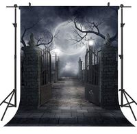 Nightmare Before Christmas Halloween Theme Backdrop Background for Photography Zombie Themed Party Supplies Baby Shower Party Decorations 034