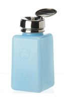 Solvent Dispenser ESD safe, Static dissipative, Blue Bottle with Anti-splash Pump Average surface resistivit, 8oz Bottle, Purity Pump