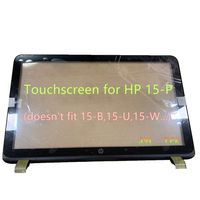 New Replacement 15.6" Touch Screen Digitizer Glass + Plastic Bezel Frame + Touchscreen Control Board Fit HP Pavilion 15-P222NR Notebook PC