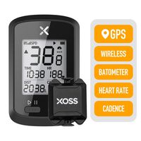 XOSS G+ GPS Cycling Computer Wireless Bike Speedometer Odometer Cycling Tracker Waterproof Road Bike MTB Bicycle Bluetooth ANT+ with Cadence