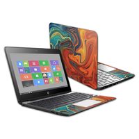 MightySkins Skin Compatible with HP Chromebook 11 G5 11.6" - Lava Water | Protective, Durable, and Unique Vinyl Decal wrap Cover | Easy to Apply, Remove, and Change Styles | Made in The USA