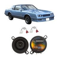 Compatible with Chevy Monte Carlo 1978-1988 Front Dash Factory Replacement Harmony HA-R35 Speakers