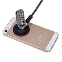 Ruban Digit Password Security Cable Lock - Can Secure Virtually Anything Anti-theft Lock Kit For Laptop,Notebook,MacBook,iPad,Tablets,iPhone (Black) (Tablet Lock)