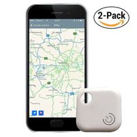 Ivishow (Gen 2) Smart Key Finder Anti-Lost Tag, Bluetooth Phone Finder Mini GPS Locator Tracking Device with iOS/Android App[0-30M Anti-Theft Burglar Alarms] for Wallet, Keychain, Kids, Pets (2-Pack)