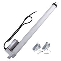 Homend DC12V 16inch Stroke Linear Actuator with Mounting Bracket 900N(225lbs) Maximum Lift 10mm/s for Recliner TV Table Lift Massage Bed Electric Sofa Linear Actuator