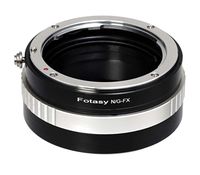 Fotasy Copper Nikon G lens to Fuji X Lens Adapter - Compatible with Nikon GF AFS Lens and Fujifilm X-Mount X-Pro1 X-Pro2 X-E1 X-E2 X-E3 X-A5 X-M1 X-T1 X-T2 X-T3 X-T10 X-T20 X-T30 X-H1 Cameras