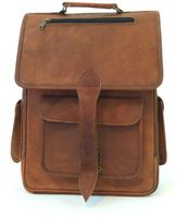 Handmade Genuine Leather Backpack Laptop Bag for Men Women Rucksack Knapsack