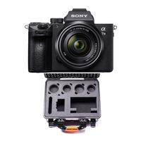 Sony Alpha a7 III Full Frame Mirrorless Camera with 28-70mm Lens Bundle and HPRC Custom Foam Hard Case for Sony a7III (2 Items)