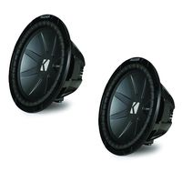 Kicker CompR package - Two 12" CompR Subwoofers Dual 2 Ohm 40CWR122