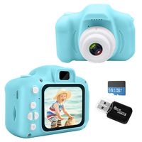 Kids Camera Children Digital Cameras with 16GB Memory Card,2.0Inch Screen 8.0MP Full HD 1080 Digital Video Camera Recorder Toddler Cameras Child Camcorder for Girls or Boys (Blue)