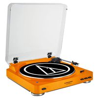 Audio-Technica AT-LP60-BT Fully Automatic Bluetooth Stereo Turntable System (Orange)