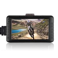 Motorcycle Video Recorder Dual Camera System, 3.0" LCD Full HD 1080P Motorcycle DVR Dash Cam Front Rear View Video Recorder Motorbike Night Vision Dashcam Camera