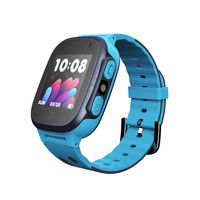 Happy Cherry Kids 14.1mm Ultra-Thin Smartwatch Phone iOS Two Way Call Tracker Watch with SOS Camera Alarm for 3-12T, Blue