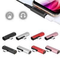 Adoeve For Type-C Headset Adapter Charging Listening to Music 2-in-1 Audio Converter Charging Stations