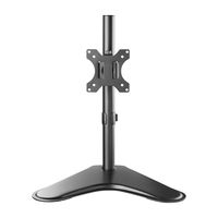 WALI Free Standing Single LCD Monitor Fully Adjustable Desk Mount Fits 1 Screen up to 32 inch, 17.6 lbs. Weight Capacity (MF001), Black