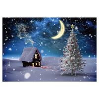 ANMAIKER 59in X 35.4in Snow Scenee Backdrop,Frozen Backdrop,Photographic Studio,Christmas,Birthday Party Events Photo Studio Props