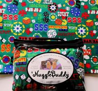 'NUGGLEBUDDY Microwaveable Moist Heat & Aromatherapy Organic Rice Pack."CASINO" Fabric. SPEARMINT EUCALYPTUS