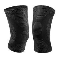 CAMBIVO 2 Pack Knee Brace, Knee Compression Sleeve Support for Running, Arthritis, ACL, Meniscus Tear, Sports, Joint Pain Relief and Injury Recovery (XXL, Ns60 Black)