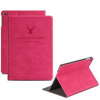 iPad Pro 10.5 Case,Xiaoai Slim Book Style Stand with Auto Sleep/Wake Screen Protective Smart Cover for Apple iPad Pro 10.5 inch 2017 Released Tablet (Hot Pink)