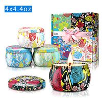 Aromatherapy Candles Gifts Sets for Women Scented Candle Natural Soy Wax 4.4 Oz Portable Travel Tin Mother's Day Gift