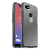 OtterBox Symmetry Clear Series Case for Google Pixel 3 XL - Retail Packaging - Stardust (Silver Flake/Clear)