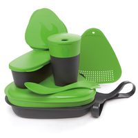 Light My Fire 8-Piece BPA-Free Meal Kit 2.0 with Plate, Bowl, Cup, Cutting Board, Spork and More, Green