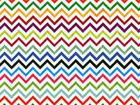 50ct Rainbow Chevron Zig Zag on White Tissue Paper for Gift Wrapping 20"x30" Sheets