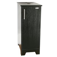 U-Eway Bathroom Vanity, Wood Cabinet Units for Bathroom,Free Standing,Morden Sink Stand Pedestal for Single Small Bathroom,Adjustable Built-in Clapboard,Soft Closing Door,MDF Made (Black)