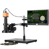 KOPPACE 17X-108X,16MP Full HD 1080P,13.3 inch Display Screen,Industry Digital Microscope,Mobile Phone Repair Electron Microscope