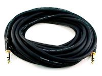 Monoprice Premier Series 1/4 Inch (TRS) Male to Male Cable Cord - 100 Feet- Black 16AWG (Gold Plated)