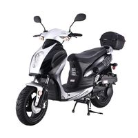 X-PRO 150cc Moped Scooter Gas Moped Street Scooter Powermax 150 Adult Scooter Bike (Black)