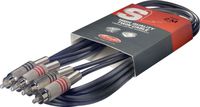Stagg 3ft. Twin cable - m. RCA/m. RCA