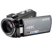 4K Video Camera Camcorder ORDRO HDR-AE8 Full HD 1080P 60FPS Digital WiFi Camera Camcorders with IR Night Vision 3.0'' IPS Touchscreen and Remote Control DV Camera Recorder