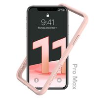 RhinoShield Bumper Case for iPhone 11 Pro Max CrashGuard NX - Shock Absorbent Slim Design Protective Cover 3.5M/11ft Drop Protection - Blush Pink