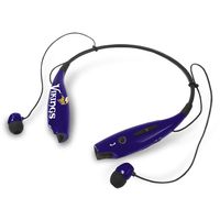 NFL SUCKERZ Wireless Bluetooth Neckband Earphones Stereo Earbuds with Microphone, Minnesota Vikings