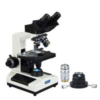 OMAX 40X-2000X Binocular Advanced Darkfield Compound LED Microscope with 100X Plan Objective