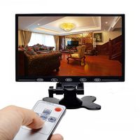 SallyBest® 9 Inch Ultra Thin 16:9 HD 800*480 TFT LCD Color Car Rear View Monitor 2 Video Input DVD VCD Headrest Vehicle Monitor Support Audio + Video + HDMI + VGA