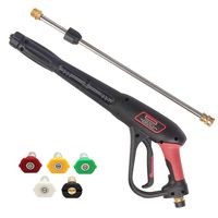 Twinkle Star Pressure Washer Gun with 21 Inch Pressure Washer Wand, 5 Spray Nozzles Tips, 4000 PSI