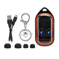 ASHATA TWS Earbuds,TWS 5.0 Stereo Earbuds X21S TWS Sports Wireless Bluetooth 5.0 Waterproof Earphone with Slip Cover Charging Bay,IPX5 Waterproof TWS in-Ear Headphone Bluetooth Earphone