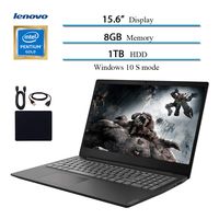 2019 Newest Lenovo 15.6" Laptop Computer, Intel Pentium Gold 5405U, 2.3GHz, 8GB DDR4 RAM, 1TB HDD, WiFi, Bluetooth, USB 3.1, HDMI, Windows 10