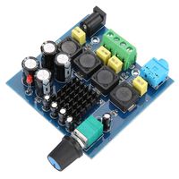 Amplifier Board, Mini Digital TPA3116D2 Dual Channel Stereo Speaker Amplifier Board HiFi 50Wx2