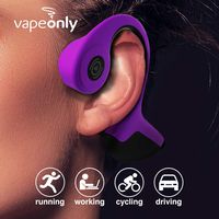 Bone Conduction Headphones Bluetooth Wireless Titanium HiFi Stereo with Mic for Running Driving Cycling Waterproof Open Ear Sports Headsets for Android (Purple)