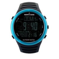 NORTH EDGE Smart Intelligent Watch Sports Mountain Fishing Hiking high Pressure Waterproof (Blue)