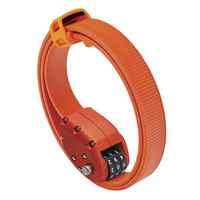 OTTOLOCK Steel & Kevlar Combination Bike Lock | Lightweight, Compact, Durable Design | Ideal for Cycling & Outdoor Gear (OTTO Orange, 30 inch)