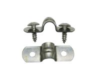 Amanaote 201 Stainless Steel 0.3" Diameter Tension Clip Wire Retainer Tube Strap Tension Clip(Pack Of 15 Sets)